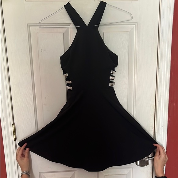 Speechless Black Backless Halter Bodycon Dress - Picture 2 of 4
